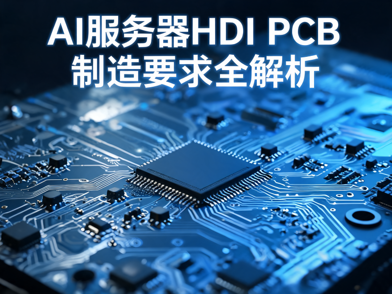 AI 服务器 HDI PCB 制造要求全解析：技术标准、工艺难点与供应商选择指南