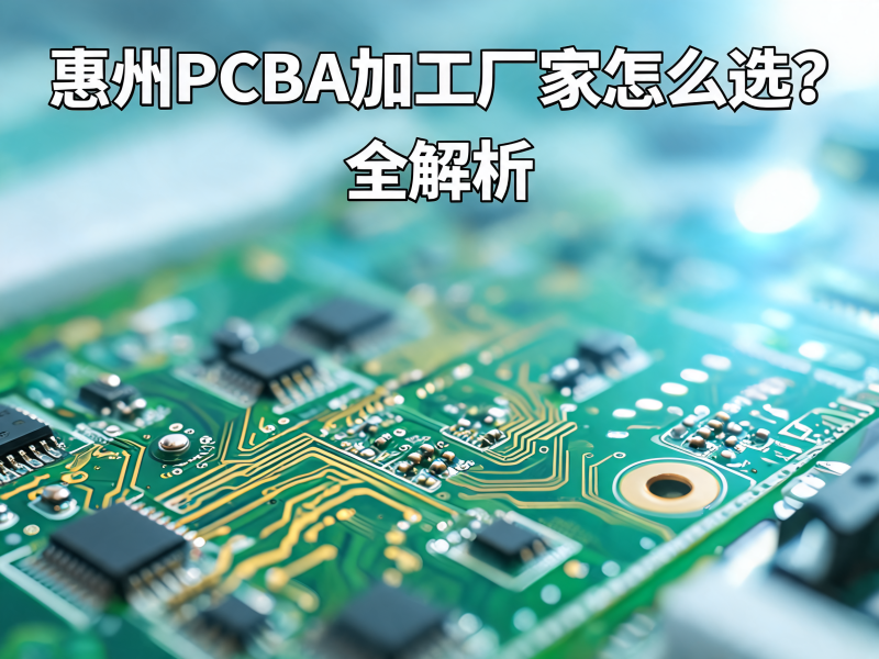 惠州 PCBA 加工厂家怎么选？全解析：从技术能力到交付保障的一站式选择指南