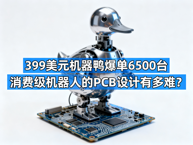 399美元机器鸭爆单6500台：消费级机器人的PCB设计有多难？