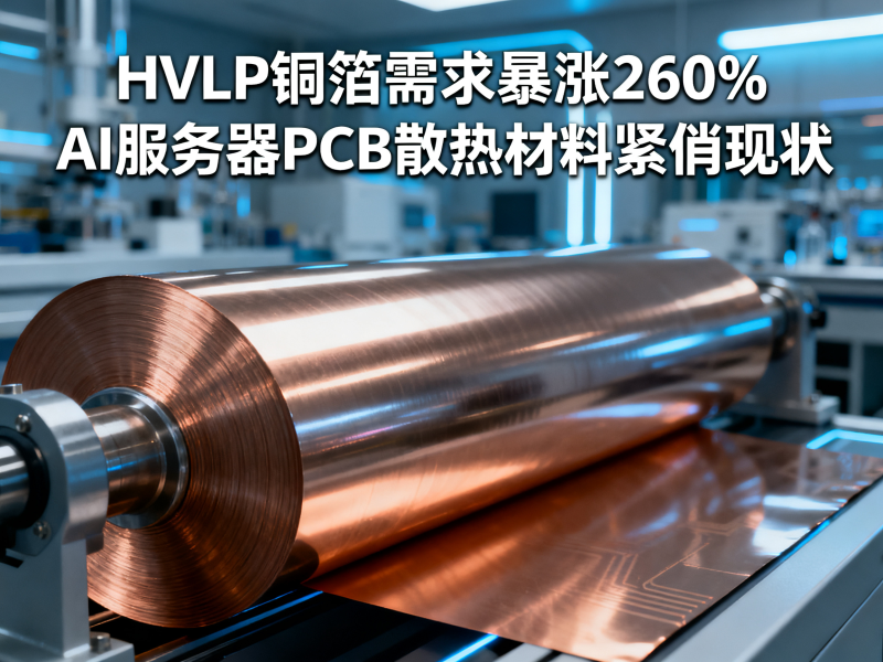 HVLP铜箔需求暴涨260%：AI服务器PCB散热材料有多紧俏？