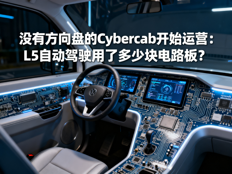 没有方向盘的Cybercab开始运营：L5自动驾驶用了多少块电路板？