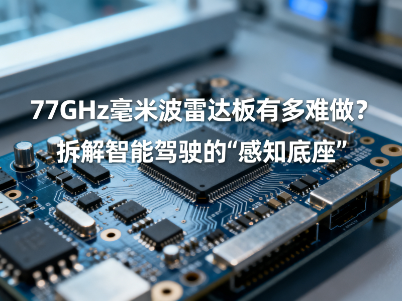 77GHz毫米波雷达板有多难做？拆解智能驾驶的