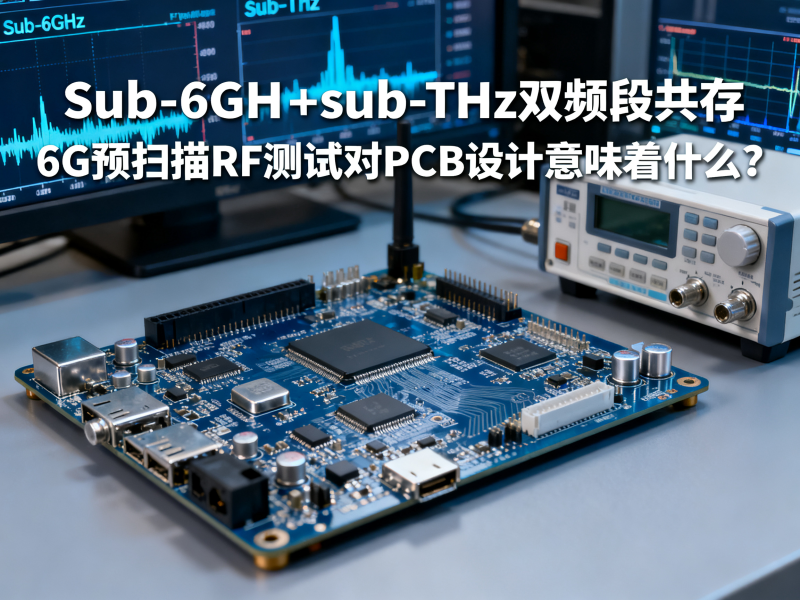 Sub-6GHz+sub-THz双频段共存,6G预扫描RF测试对PCB设计意味着什么？
