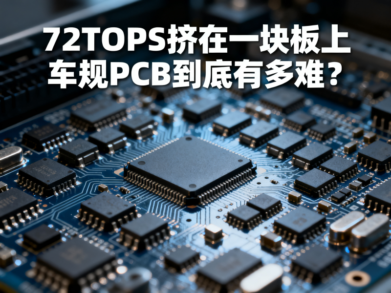 72TOPS挤在一块板上，车规PCB到底有多难？