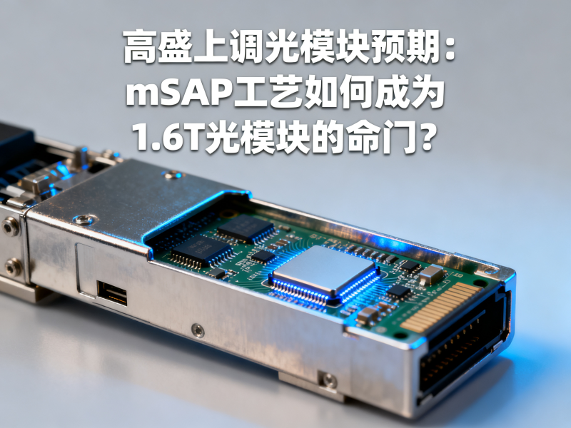 高盛上调光模块预期：mSAP工艺如何成为1.6T光模块的命门？