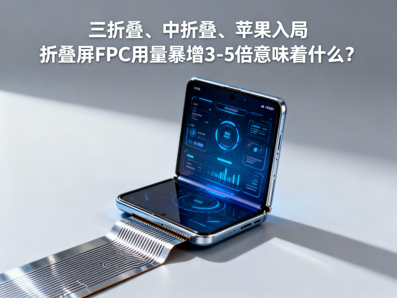 三折叠、中折叠、苹果入局——折叠屏FPC用量暴增3-5倍意味着什么？