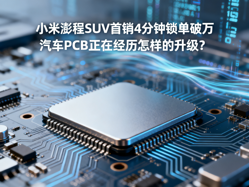 小米澎程SUV首销4分钟锁单破万，汽车PCB正在经历怎样的升级？