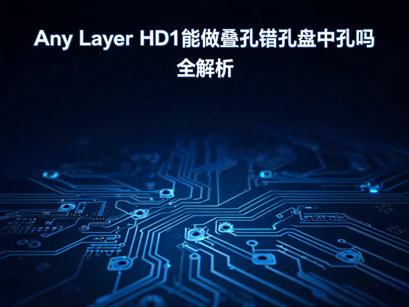 Any Layer HDI 叠孔错孔盘中孔全解析：技术实现难点与供应商能力验证