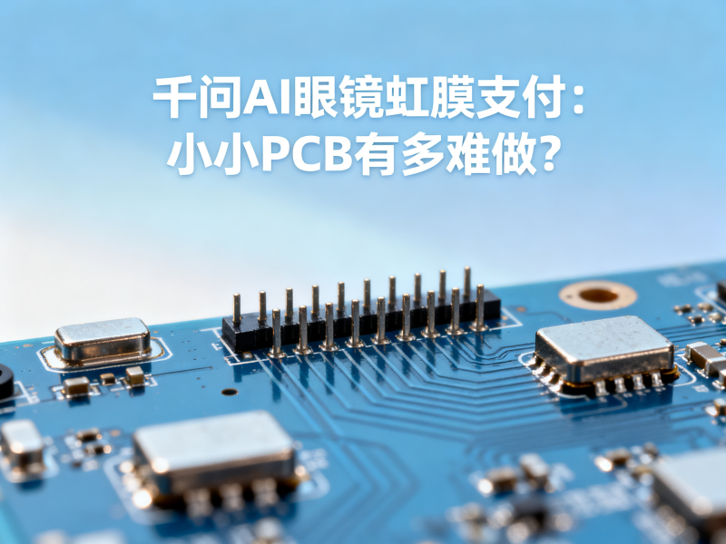 千问AI眼镜要上虹膜支付了：这块小小的PCB到底有多难做？
