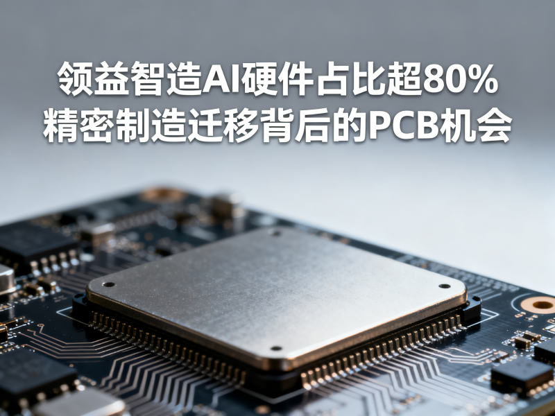 领益智造AI硬件占比超80%：精密制造迁移背后的PCB机会