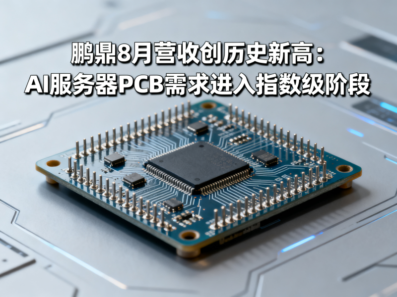 鹏鼎8月营收创历史新高：AI服务器PCB需求进入指数级阶段