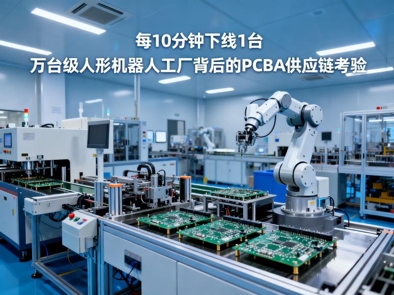 每10分钟下线1台：万台级人形机器人工厂背后的PCBA供应链考验