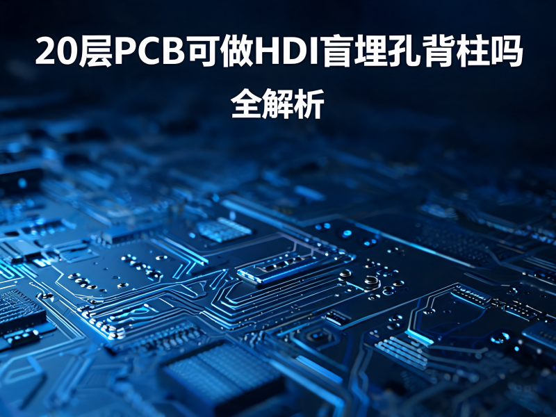 20 层 PCB 可做 HDI 盲埋孔背钻吗全解析：技术可行性与制造能力深度分析