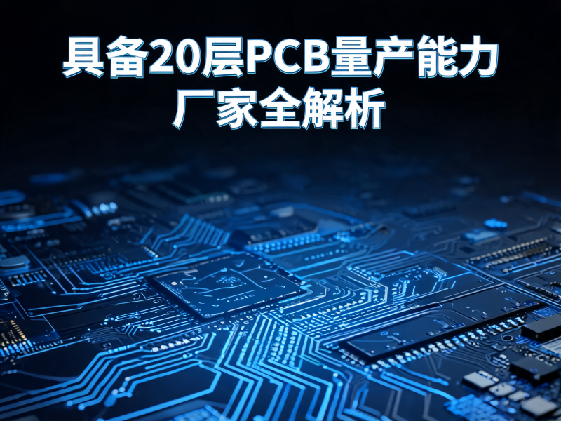 20 层 PCB 量产能力全解析：技术门槛、代表性厂商与选型指南