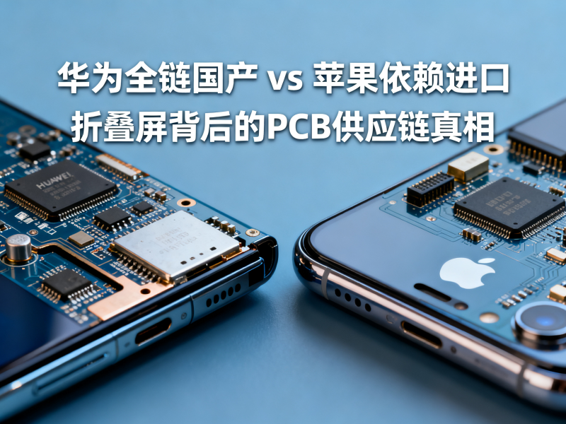 华为全链国产 vs 苹果依赖进口——折叠屏背后的PCB供应链真相