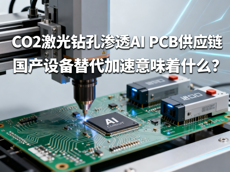 CO2激光钻孔渗透AI PCB供应链：国产设备替代加速意味着什么？