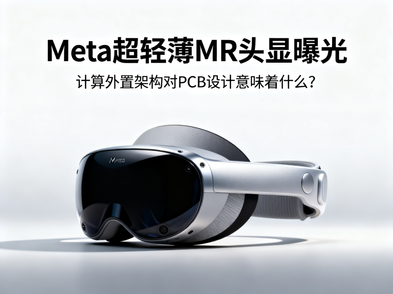 Meta超轻薄MR头显曝光：计算外置架构对PCB设计意味着什么？