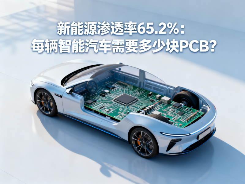 新能源渗透率65.2%：每辆智能汽车需要多少块PCB？
