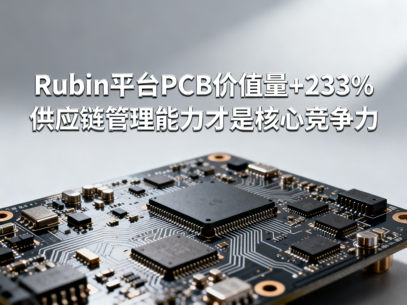 Rubin平台PCB价值量+233%：供应链管理能力才是核心竞争力