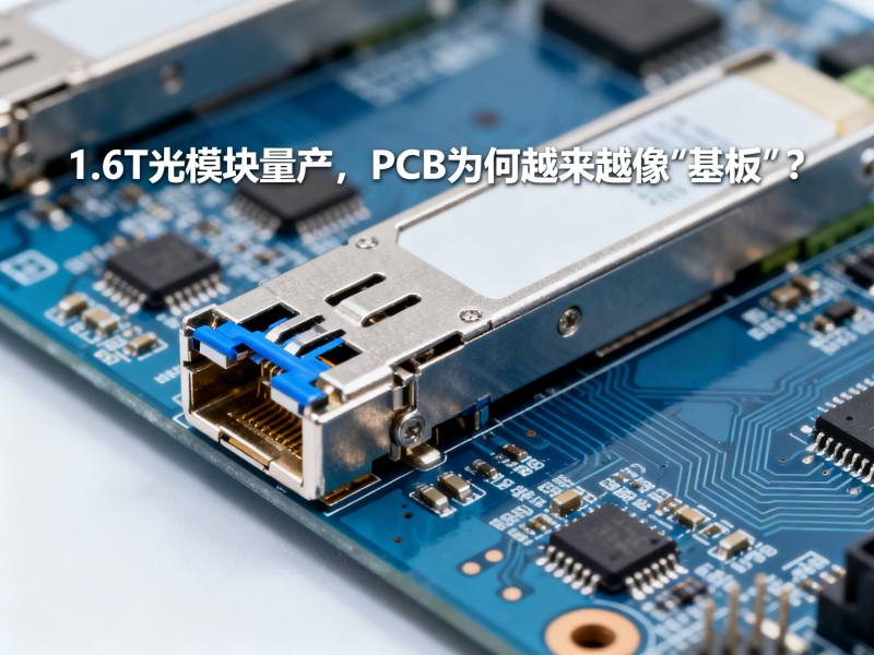 1.6T光模块开始量产，PCB为什么越来越像“基板”？
