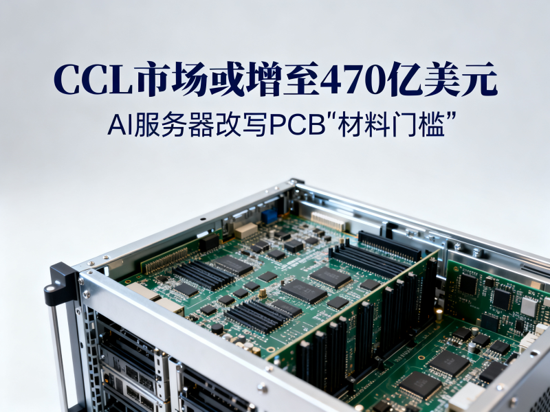CCL市场或增至470亿美元，AI服务器正在改写PCB的“材料门槛”