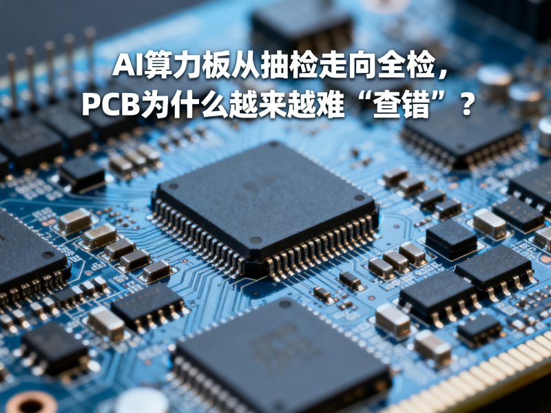 AI算力板从抽检走向全检，PCB为什么越来越难“查错”？