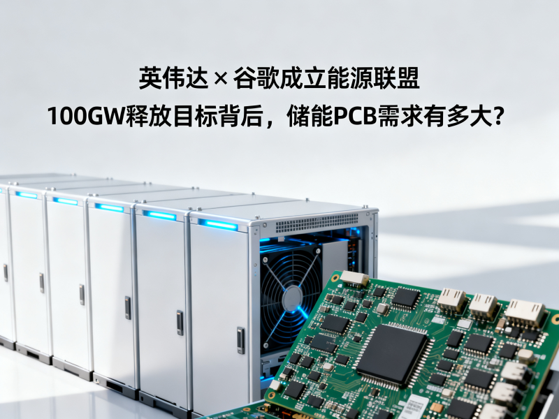 英伟达×谷歌成立能源联盟：100GW释放目标背后，储能PCB需求有多大？