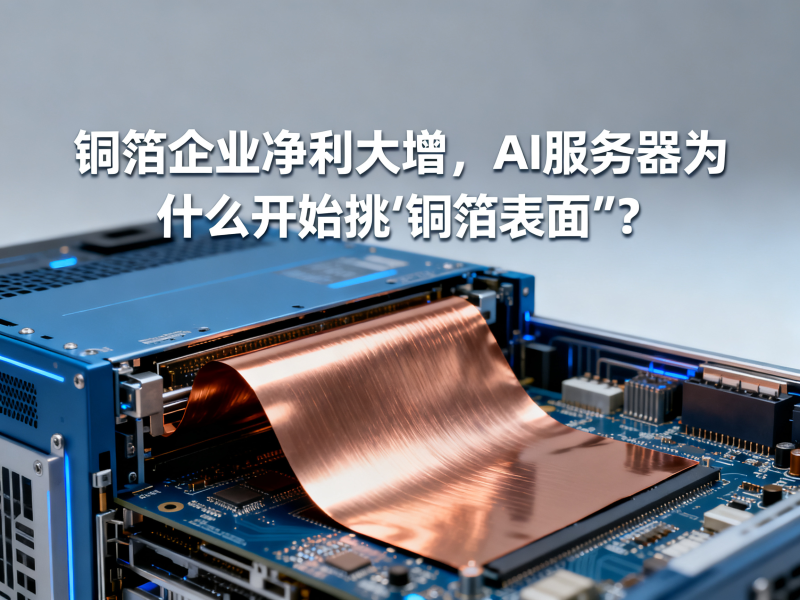 铜箔企业净利大增，AI服务器为什么开始挑“铜箔表面”？