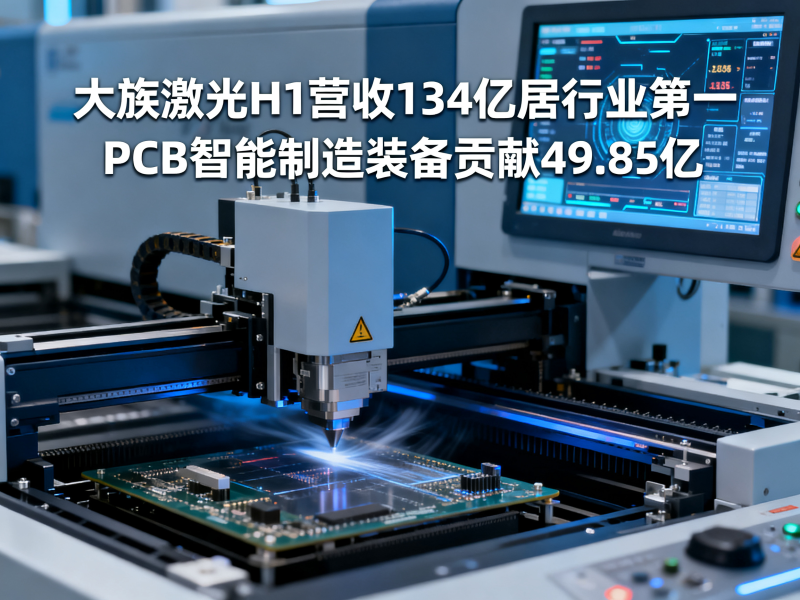大族激光H1营收134亿居行业第一，PCB智能制造装备贡献49.85亿