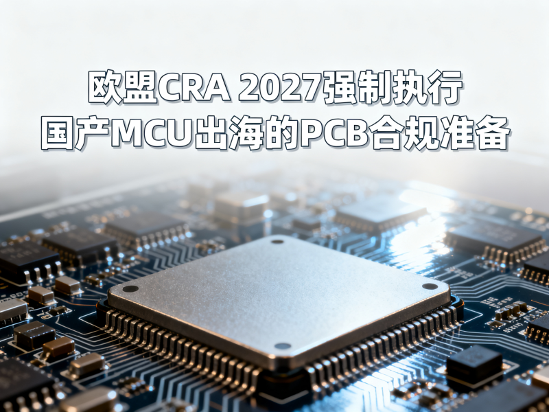 欧盟CRA 2027强制执行：国产MCU出海的PCB合规准备