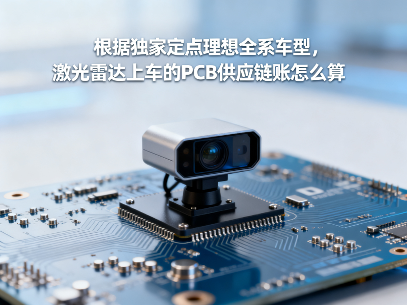 独家定点理想全系车型，激光雷达上车的PCB供应链账怎么算》