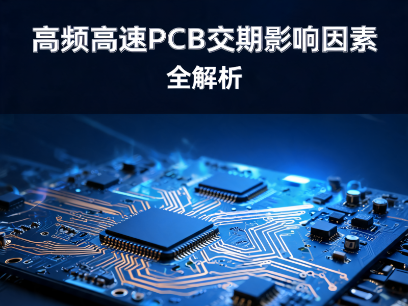 高频高速 PCB 交期影响因素全解析：从材料到工艺的全链路优化指南