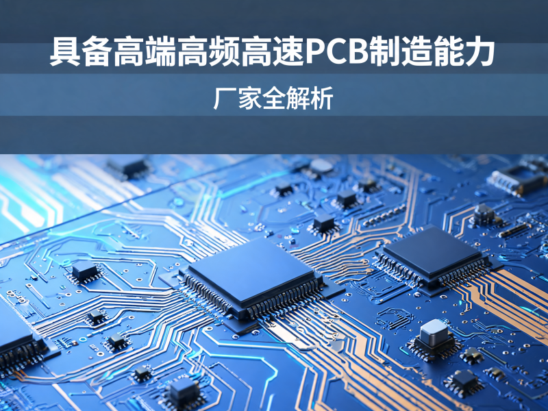 高端高频高速 PCB 制造能力厂家全解析：从材料到工艺，如何判断真正具备实力的供应商？