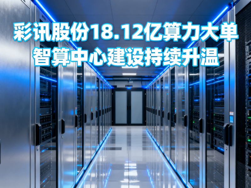 彩讯股份签下18.12亿元算力大单，智算中心建设持续升温