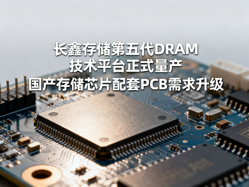 长鑫存储第五代DRAM技术平台正式量产，国产存储芯片配套PCB需求升级