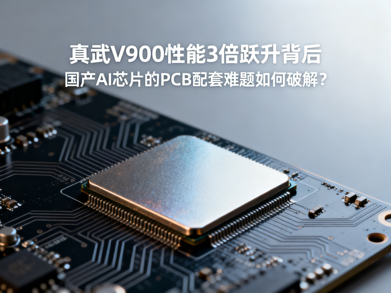 真武V900性能3倍跃升背后：国产AI芯片的PCB配套难题如何破解？