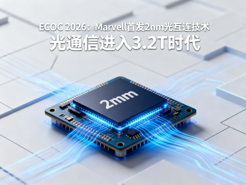 ECOC 2026：Marvell首发2nm光互连技术，光通信进入3.2T时代