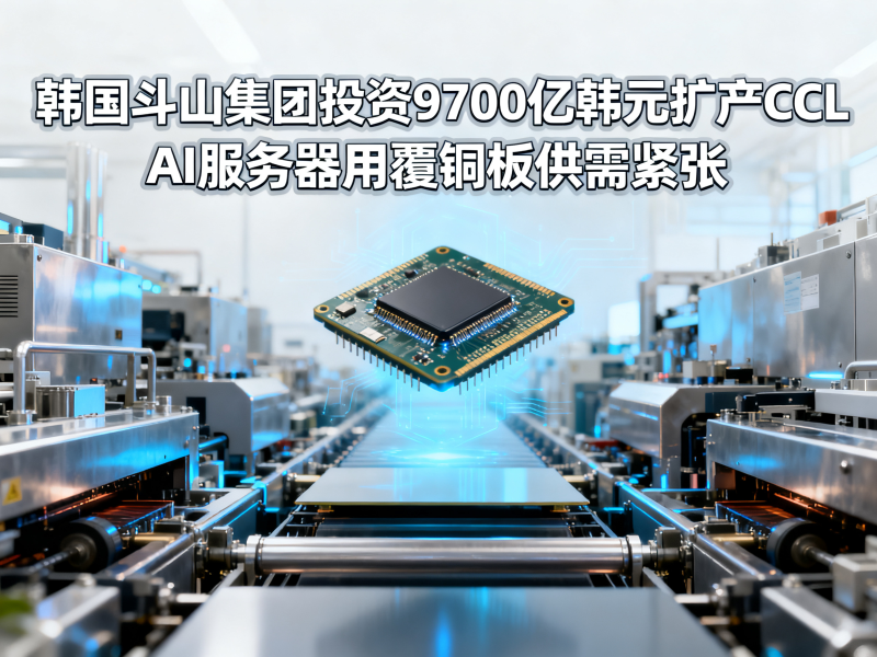 韩国斗山集团投资9700亿韩元扩产CCL，AI服务器用覆铜板供需紧张