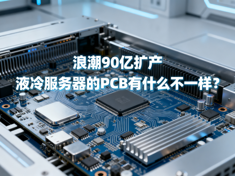 浪潮90亿扩产：液冷服务器的PCB有什么不一样？