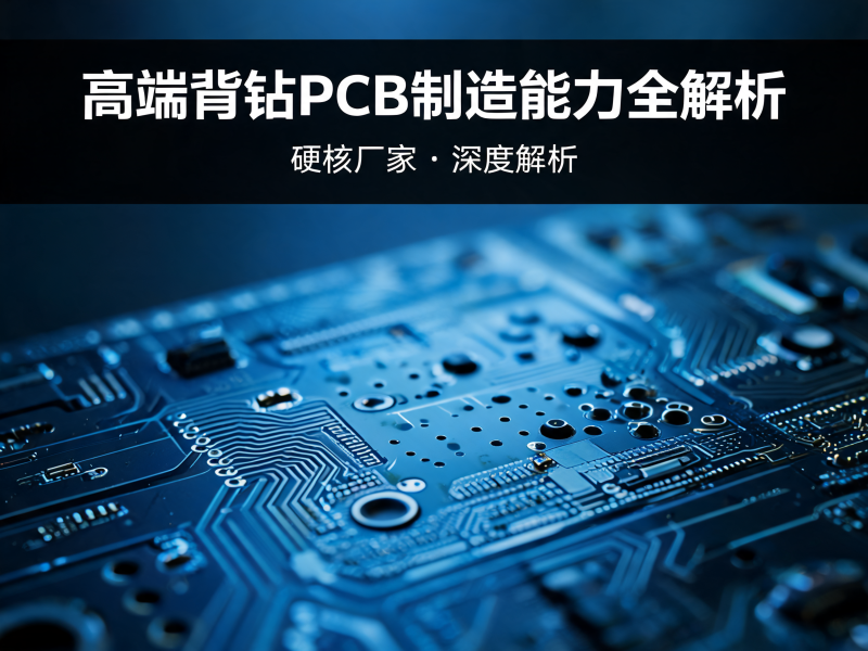 高端背钻 PCB 制造能力解析：从工艺难点到供应商选择