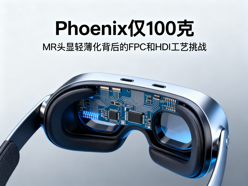 Phoenix仅100克——MR头显轻薄化背后的FPC和HDI工艺挑战