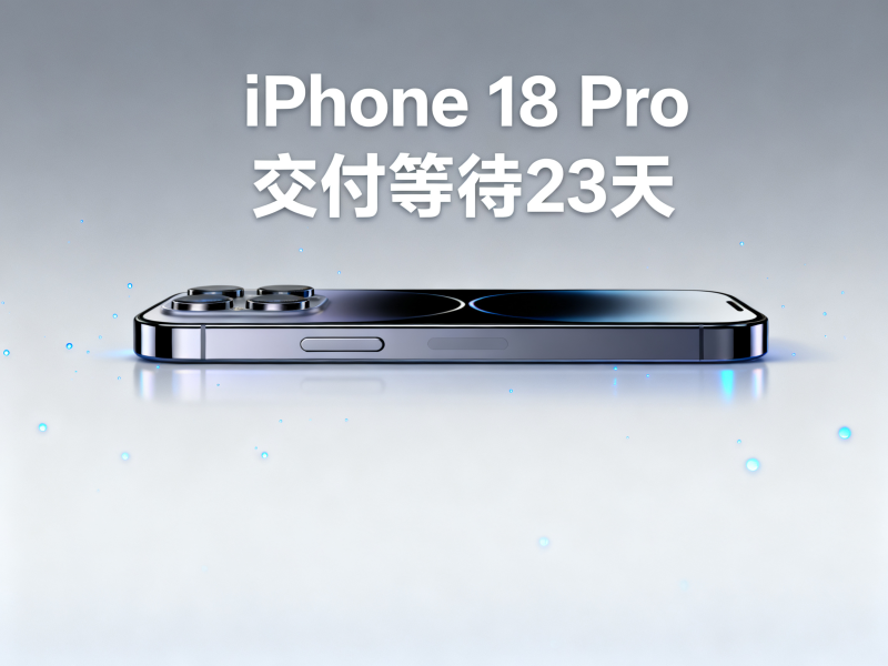 iPhone 18 Pro全球交付等待时间暴涨至23天，需求远超上一代