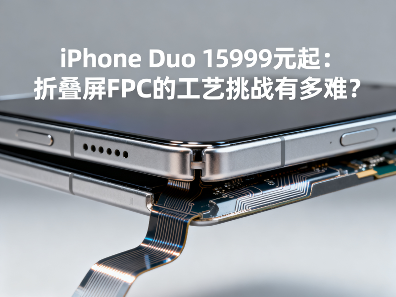 iPhone Duo 15999元起：折叠屏FPC的工艺挑战有多难？