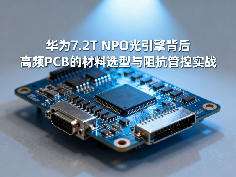 华为7.2T NPO光引擎背后：高频PCB的材料选型与阻抗管控实战