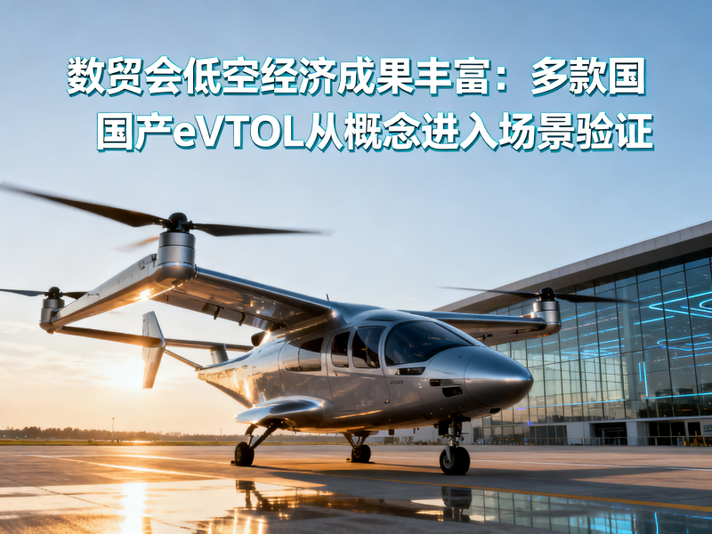 数贸会低空经济成果丰富：多款国产eVTOL从概念进入场景验证