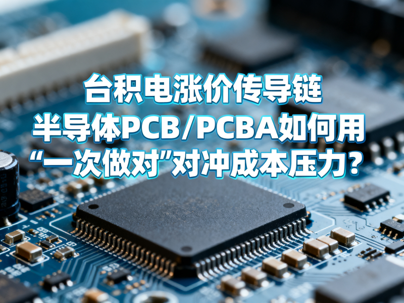 台积电涨价传导链：半导体PCB/PCBA如何用