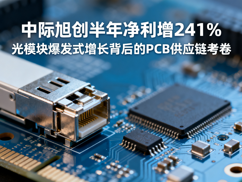中际旭创半年净利增241%：光模块爆发式增长背后的PCB供应链考卷