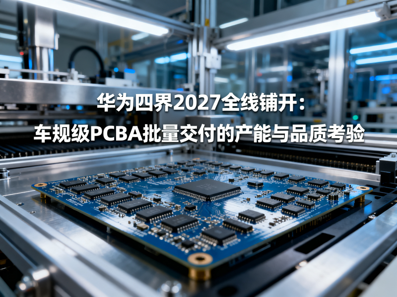 华为四界2027全线铺开：车规级PCBA批量交付的产能与品质考验