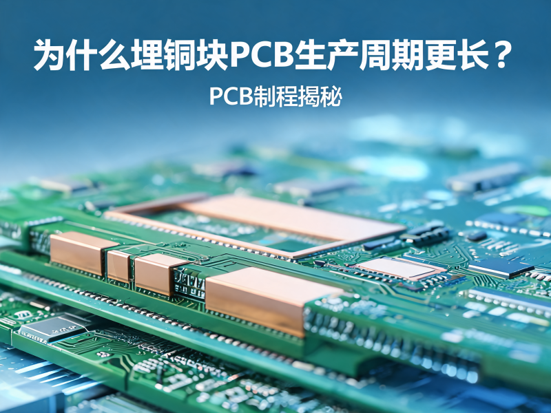 埋铜块PCB生产周期为什么通常更长？