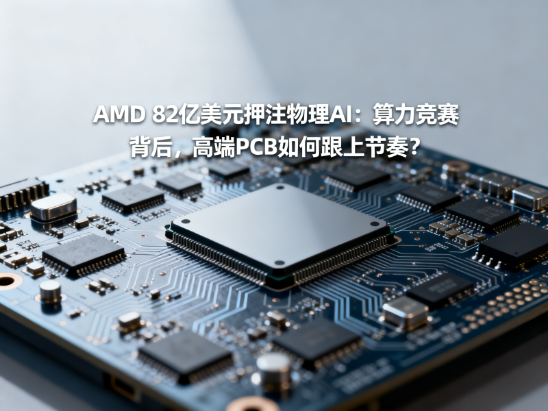 AMD 82亿美元押注物理AI：算力竞赛背后，高端PCB如何跟上节奏？